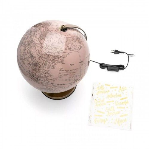Luminaria Globo com Adesivos Rose
